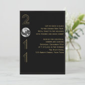 Ball Drop 2011 Silvester Einladung (Stehend Vorderseite)