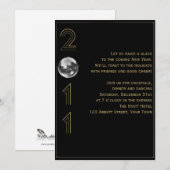 Ball Drop 2011 Silvester Einladung (Vorne/Hinten)