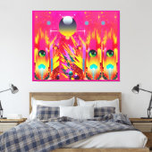 Ball Dropper Eye Popper Leinwanddruck (Insitu (Schlafzimmer))