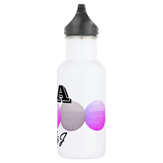 Ball-Entwurfpersonalisierter Netball Trinkflasche (Rechts)