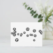Ball-Explosion im Fußball Postkarte (Stehend Vorderseite)