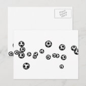 Ball-Explosion im Fußball Postkarte (Vorne/Hinten)