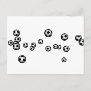 Ball-Explosion im Fußball Postkarte