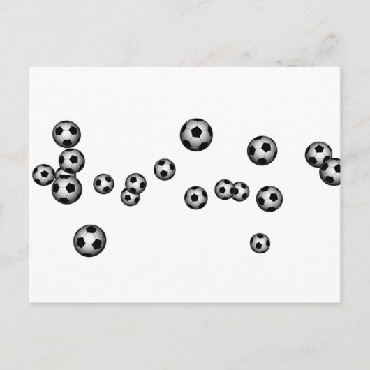 Ball-Explosion im Fußball Postkarte (Vorderseite)