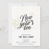 Ball fällt Silvester Party Einladung (Vorderseite)