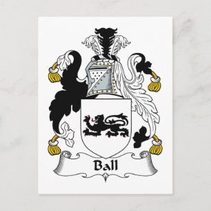 Ball Familienwappen Postkarte
