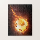 Ball-Feuer im Blazing-Fußball - Puzzle (Vertikal)