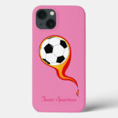 Ball flammen auf Rose Rosa Personalisiert Case-Mate iPhone Hülle (Rückseite)