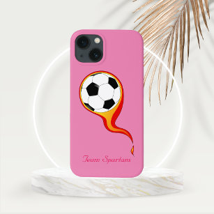 Ball flammen auf Rose Rosa Personalisiert Case-Mate iPhone Hülle
