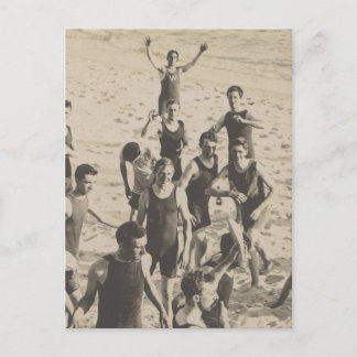 Ball Games on Beach Postcard Postkarte