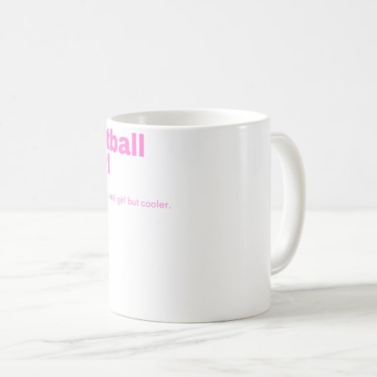 Ball Girl - Netball Kaffeetasse (VorderseiteRechts)