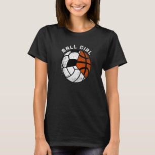 Ball Girl Volleyball Fußball Basketball Spieler T-Shirt