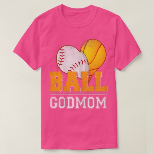 Ball GodMom Baseball Basketball Player Godmutter & T-Shirt (Design vorne)