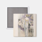 Ball gown aus "Les Grandes Modes de Paris" Magnet (Vorderseite/Rückseite)