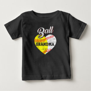 Ball Grandma Baseball Softball Herz T - Shirt