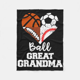 Ball Great Grandma Soccer Football Baseball Basket Fleecedecke