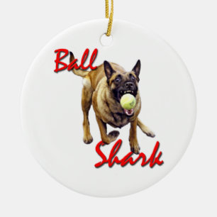 Ball-Haifisch-Belgier Malinois Verzierung Keramikornament