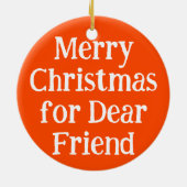 BALL! I want for Christmas! : Border Collie Keramik Ornament (Hinten)