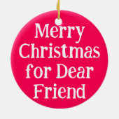 BALL! I want for Christmas! : Borzoi Keramik Ornament (Hinten)