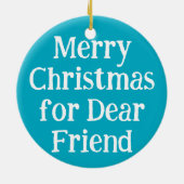 BALL! I want for Christmas! : Bulldog Keramik Ornament (Hinten)