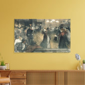 Ball im Barriere Leinwanddruck (Insitu (Wohnzimmer))