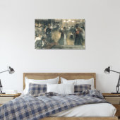 Ball im Barriere Leinwanddruck (Insitu (Schlafzimmer))