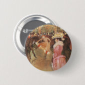 Ball in der Diskothek von Toulouse Lautrec Button (Vorne & Hinten)