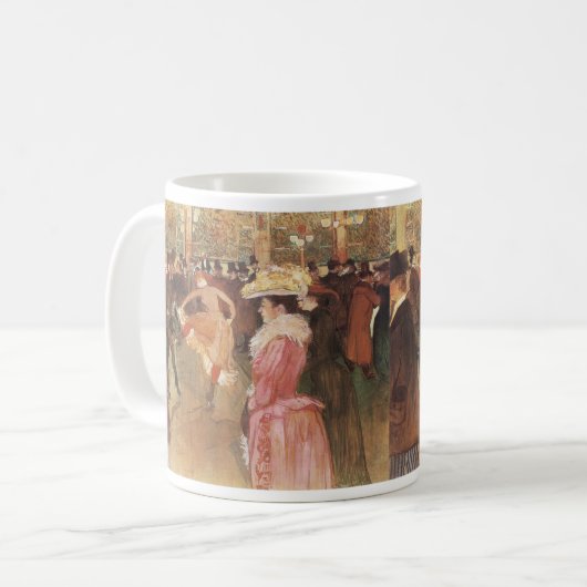 Ball in der Diskothek von Toulouse Lautrec Kaffeetasse (Vorderseite Links)