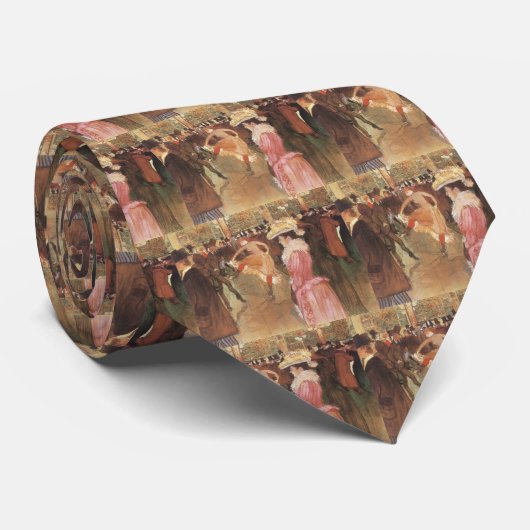 Ball in der Diskothek von Toulouse Lautrec Krawatte (Gerollt)