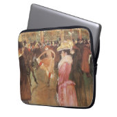 Ball in der Diskothek von Toulouse Lautrec Laptopschutzhülle (Vorderseite Links)