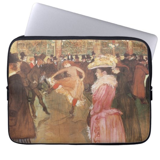 Ball in der Diskothek von Toulouse Lautrec Laptopschutzhülle (Vorderseite)