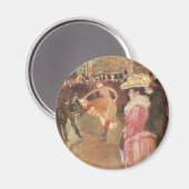 Ball in der Diskothek von Toulouse Lautrec Magnet (Vorderseite/Rückseite)