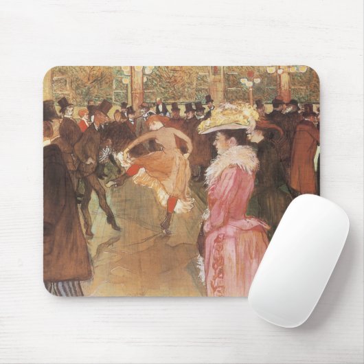 Ball in der Diskothek von Toulouse Lautrec Mousepad (Mit Mouse)