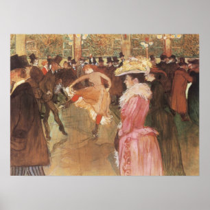 Ball in der Diskothek von Toulouse Lautrec Poster