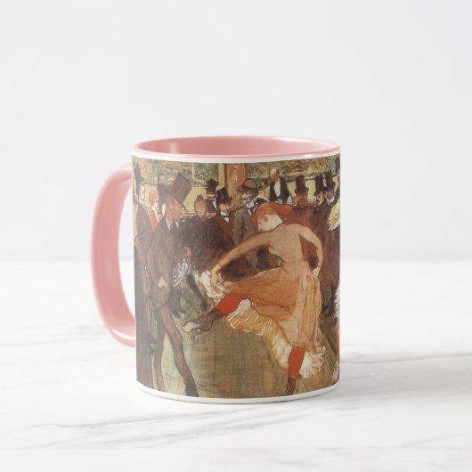 Ball in der Diskothek von Toulouse Lautrec Tasse (Vorderseite Links)