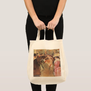 Ball in der Diskothek von Toulouse Lautrec Tragetasche