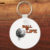 Ball ist das Leben Schlüsselanhänger (Vorderseite)