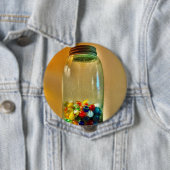 Ball Jar mit Murmeln Foto Button (Beispiel)