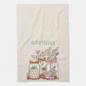 Ball Jar Whimsical Watercolor Geschirrtuch (Vertikal)