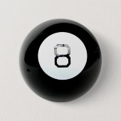 Ball-Knopf der Magie-8 Button (Vorderseite)