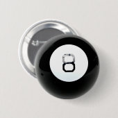 Ball-Knopf der Magie-8 Button (Vorne & Hinten)