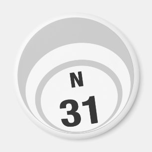 Ball-Kühlschrankmagnet des Bingo N31 Magnet