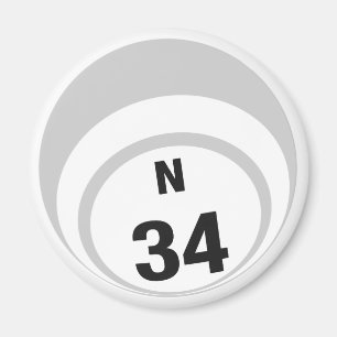 Ball-Kühlschrankmagnet des Bingo N34 Magnet