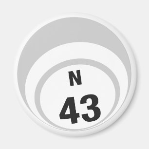 Ball-Kühlschrankmagnet des Bingo N43 Magnet