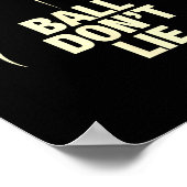 Ball Lügt Nicht Basketball Poster (Ecke)