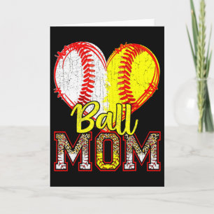 Ball Mama Baseball Softball Mama Mannschaftssport  Karte