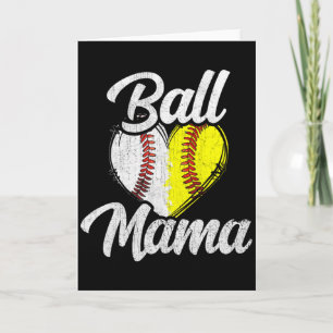 Ball Mama Baseball Softball Team Sport T-Shirt  Karte
