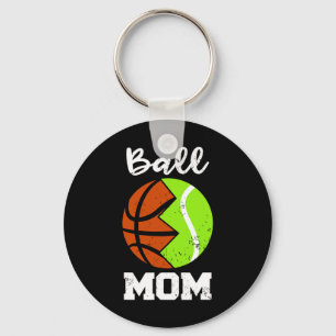 Ball Mama Fun Basketball Tennis Mama Schlüsselanhänger