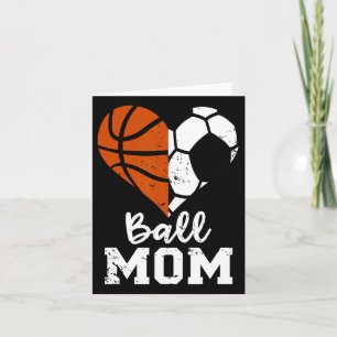 Ball Mama Herzspass Fußball Basketball Mama Karte