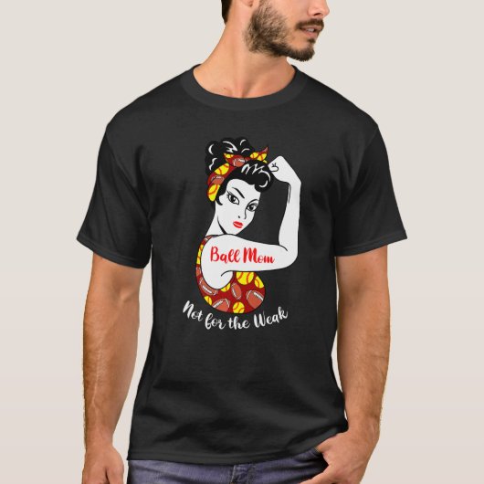 Ball Mama nicht für die wöchentliche Fußball-Softb T-Shirt (Vorderseite)